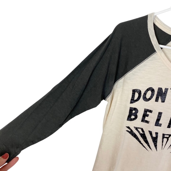 Journey x Lucky Brand Don’t Stop Believing Retro Baseball Tee Womens Size Medium - Picture 3 of 7